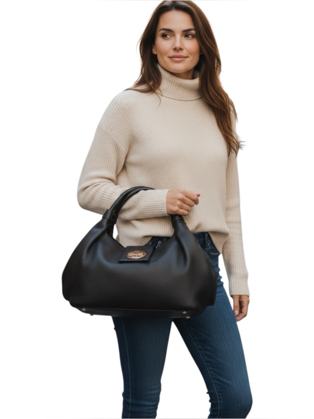 Quiet Luxury Kate Spade Bexley Stevie Pebbled Leather Slouchy Hobo Bag